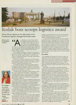 Kodak Boss Scoops Logistics Award